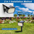 WENATY Solar Spot Lights Outdoor Waterproof IP65, 2 Pack Landscape Spotlights - Image 5