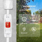 Extension Cord with Switch On/Off Waterproof Switch 35Ft No Plugging and - Image 4