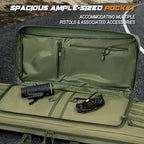 DULCE DOM 36 42 48 Inch Double Rifle Case, Tactical Soft Padded Backpack - Image 3