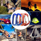L-Rover Carabiner, 12KN Lightweight Heavy Duty Carabiner Clips, Aluminium - Image 7