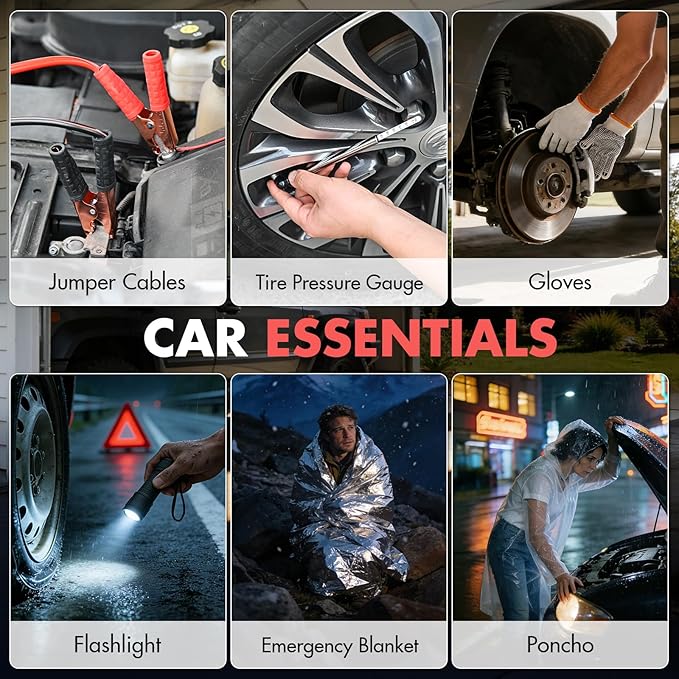 VCANENERGY Car Emergency Safety Kit Bag - Image 5