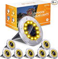 Biling Solar Ground Lights Outdoor 8 Packs, Flat Bright 12 LEDs Solar Lights by biling