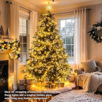JMEXSUSS 150 LED Christmas Lights Indoor Plug in, Connectable Warm White - Image 3