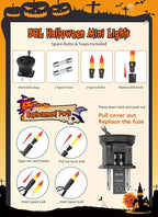 2 Pack Orange Halloween Mini Lights, 13 Feet 50 Count Totally 100 Count - Image 8