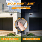 LUTEC 2 Pack 74W 8000 Lumen Motion Sensor Outdoor Lights, 5000K Daylight - Image 3