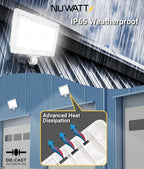 NUWATT 90W LED Flood Light, 3CCT 3000K/4000K/5000K Selectable, IP65 Waterproof - Image 3
