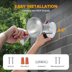 LUTEC 4 Pack Adjustable Twin Par Holder Outdoor Flood Lights, Switch Controlled - Image 7