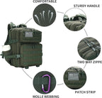 Lovelinks21 25L Military Tactical Backpack Small Assault Pack Molle Daypack - Image 4