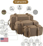 PETAC GEAR 3 PCS Tactical Modular Packing Cubes, Large Capacity Mesh Storage Bag - Image 2