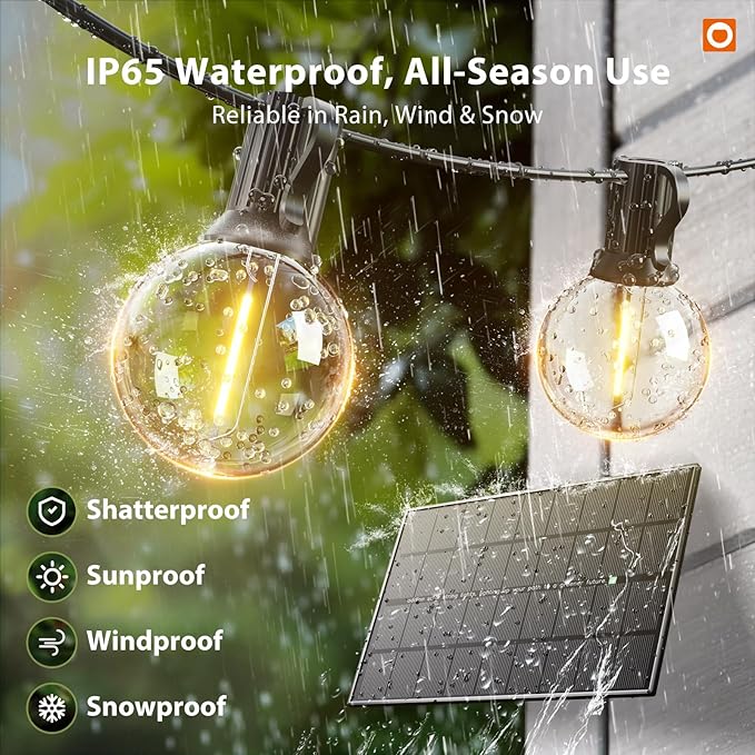 addlon 150FT Solar String Lights Outdoor Waterproof - Image 7