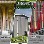 MorningRo 2 Pack Shed Accessories Multi Purpose Shed Hooks Metal Power Tool - Image 6