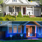EOYIZW Solar Lights Outdoor, 8 Pack Blue Solar Torch Light - Image 3