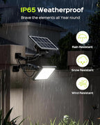 JACKYLED 1000 Lumens 299 LED Solar Lights Outdoor Bright Solar Dusk to Dawn - Image 9
