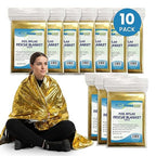 Primacare FB-6831 Emergency Mylar Thermal Blankets – 10 Pack, Waterproof - Image 3