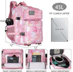 Military Tactical Backpack 45L/25L 3 Day Assault Pack Molle Daypack Hiking - Image 2