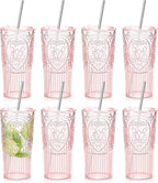 8 Set 20oz Vintage Plastic Tumbler by Unknown
