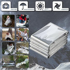 Emergency Foil Blanket, Survival Thermal Mylar Blankets Individually Packaged - Image 2