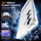 Temdan Designed for Samsung Galaxy S26 Case Clear, Built-in Invisible Kickstand - Image 4