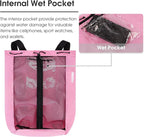 WANDF Swim Bag Mesh Drawstring Backpack Beach Backpack - Image 3