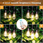 Mlambert 2 Pack Each 48FT 3-Color in 1 Solar String Lights Outdoor, Dimmable - Image 3
