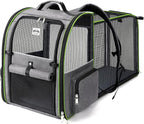 Lekebobor Large Cat Backpack Carrier Expandable Pet Carrier Backpack by LEKEBOBOR