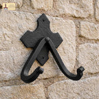 Mystic Colonial Rustic Cast Iron Wall Hooks, Heavy Duty Retro Utility Hooks - Image 2