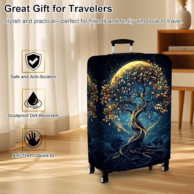 Luggage Cover Protector for 22-24 Inch Suitcases, TSA Approved Elastic Travel - Image 7