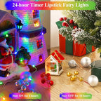 33ft 100LED Multicolor String Lights, Rechargeable Fairy Lights Battery Operated - Image 5