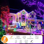 LitHome 164FT 500 LED Color Changing Christmas String Lights Outdoor, 35 Colors - Image 6