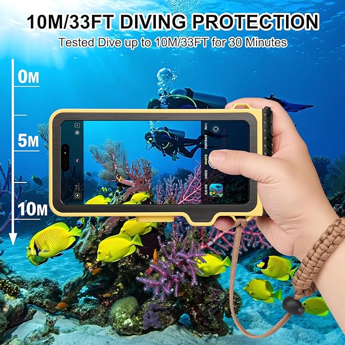 33ft Snorkeling Phone Case, Gen 4 IP68 Waterproof Housing - Image 3
