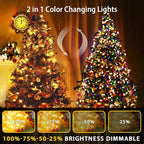 JMEXSUSS 200 LED Christmas String Lights Outdoor Waterproof, 66ft Color - Image 2