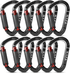 FVW Auto Locking Rock Climbing Carabiner Clips, Professional 25KN Heavy Duty by FVWELECTRICLUNCHBOX