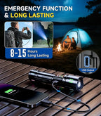 Esgofo Rechargeable Flashlights High Lumens 100000, Single Click Button Design - Image 5