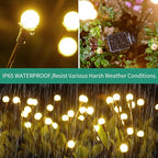 vignuto Solar Lights Outdoor Waterproof 4 Pack of 32 LEDs Garden Patio Firefly - Image 4