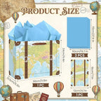 Vintage Suitcase Gift Bag Travel Birthday Wrapping Paper Bag - Image 6