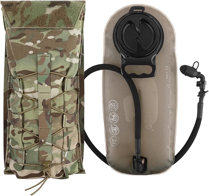PETAC GEAR 1.5L / 3L Tactical Hydration Pack，Molle Carrier Pouch by PetacGear