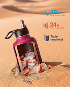 Half Gallon Water Bottle Insulated - Image 2