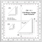 Zonon 5 Inch Military Map Protractor Military Style Utm/mgrs Coordinate Scale by Zonon