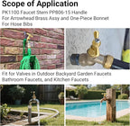 Brass Globe Valve Faucet Stem and Bonnet Replacement Kit - Image 6