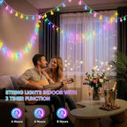 OMIKA Color Changing Indoor String Light USB Plug, 16.5ft 50 LEDs Crystal Globe - Image 7