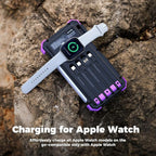 BLAVOR Solar Power Bank 20000mAh Built-in Cables, Wireless Charger - Image 4