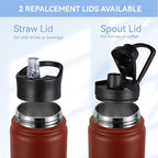 HASLE OUTFITTERS Insulated Water Bottle 22 oz Double Wall Stainless Steel Water - Image 5