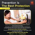 Emergency Fire Blanket For Home And Kitchen, Safe Touch Silicone Coated - Image 5