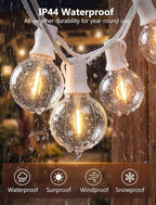 25Ft LED Outdoor String Lights, G40 Globe Patio String Lights Waterproof - Image 3
