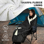 REDCAMP 59"x79" Large Warm Camping Blanket Waterproof Windproof - Image 2
