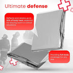 Ever Ready First Aid Mylar Rescue Blanket, Large Silver Thermal Sheet - Image 4