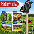 20 Miles Solar Powered Electric Fence Charger – 0.32J Output, 24/7 Day/Night - Image 4