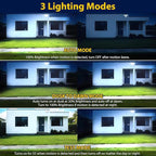 90W 10000LM LED Security Lights Motion Sensor Outdoor Lights, 4 Head Dusk to - Image 4
