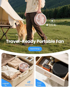Gaiatop Portable Pedestal Fan 16000mAh Battery, Foldable Oscillating Standing - Image 6