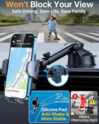 HTU 【98+LBS Strongest Suction & Military-Grade】 Ultimate Car Phone Mount【Patent - Image 2